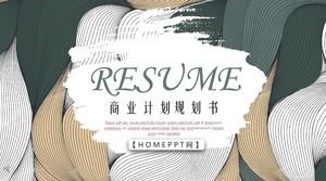 Kleine frische Business-Planungsbuch-PPT-Vorlage