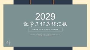 Modelo de PPT para relatório de resumo do trabalho de ensino