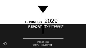 Modèle PPT de rapport de travail concis