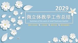 Raport podsumowujący pracę dydaktyczną Szablon PPT