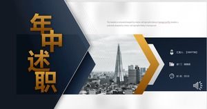 Modello PPT del rapporto di debriefing di metà anno