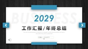 Modèle PPT de rapport de synthèse de travail