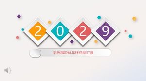 Raport podsumowujący na koniec roku mikrosomy kolorów