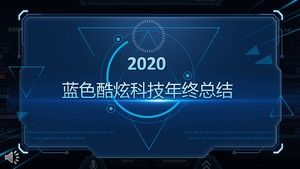 Laporan ringkasan kerja teknologi angin yang keren template PPT