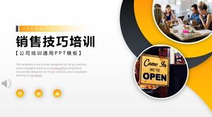 Szkolenie biznesowe Umiejętności sprzedaży Szablon PPT