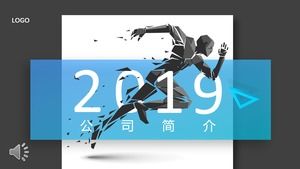 Szablon PPT w stylu prezentacji pionowej firmy