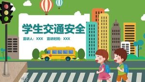 Pengetahuan keselamatan lalu lintas siswa courseware PPT