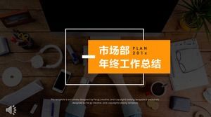 Modèle PPT de rapport de synthèse de fin d'année