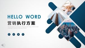 Pazarlama planı yürütme planı PPT şablonu