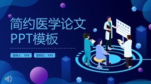 Medizinische Papier PPT-Vorlage