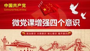 Aprimore quatro modelos de PPT de lição de festa de consciência