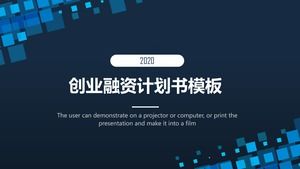 Stereo vizyon dikdörtgen kırığı yaratıcı minimalist atmosfer girişimcilik finansman planı ppt şablonu