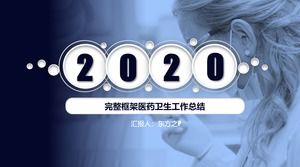 Tıp tıbbi sağlık sanayi yıl sonu özet yeni yıl planı ppt şablonu