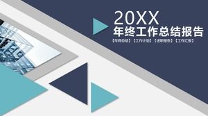 Triangle plat géométrique vent vent rapport de fin d'année résumé ppt modèle