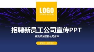 Merekrut karyawan baru perusahaan publikasi ppt template