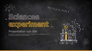 Pizarra fondo tiza dibujado a mano química biomédica tesis respuesta general ppt plantilla