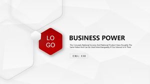 红灰色微三维年度总结明年计划ppt模板