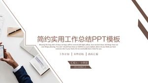 Linha minimalista marrom vento geométrico trabalho prático resumo modelo ppt