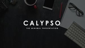 간단한 대기 패션 잡지 스타일 유럽과 미국의 팬 비즈니스 일반 ppt 템플릿