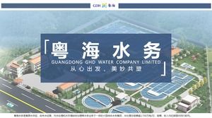 Versão completa do modelo de ppt da apresentação da proteção de recursos hídricos da empresa de água