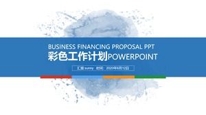 Modello ppt universale colorato semplice piano di lavoro piano di lavoro