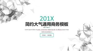 Triunghi scăzut tridimensional linie punctată rețea atmosferă simplă de afaceri general ppt șablon