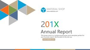 Atmosphärenarbeitszusammenfassungsgeschäft ppt-Schablone des bunten geometrischen Dreiecks kreative flache