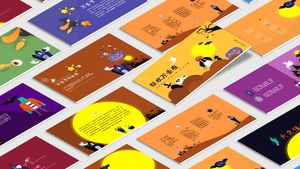 Karnawał Halloween-wektor kreskówka wiatr Halloween