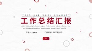 Ringkasan laporan kerja dengan latar belakang lingkaran ringkas