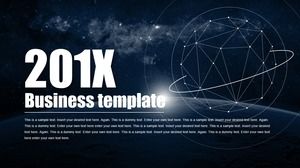 우주 행성 배경 도트 라인 멋진 공상 과학 반투명 iOS 스타일 비즈니스 작업 보고서 ppt 템플릿