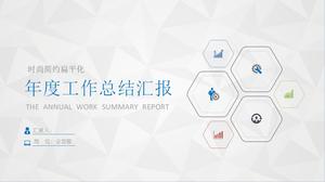 Concise thin line style annual work summary