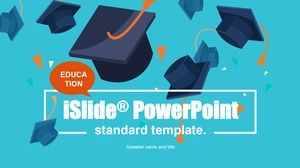 Geometric shard doctor pălărie moda desene animate teză de apărare șablon ppt