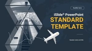 أزياء الرياح التجارية جو مسطح تقرير الأعمال قالب PPT العالمي