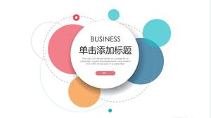 Simple and stylish color bubble background