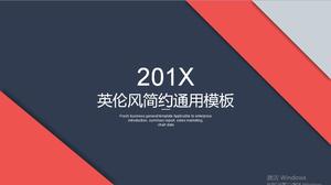 بسيطة حمراء زرقاء اللون البريطاني الأعمال العالمية