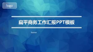 Rapporto di lavoro aziendale piatto blu