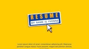 Un șablon distinct de CV-ul vizual