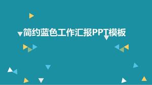 Simple blue work report 