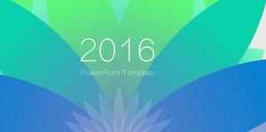 新鮮で美しいグリーンスライドテンプレート