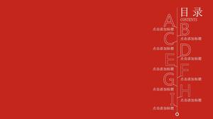 Zestaw wykwintnego czerwonego wzoru artystycznego