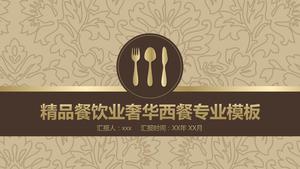 Retro luxury style western food 