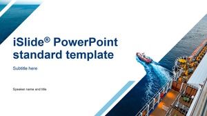 Seereise-geometrische flache kreative flache Geschäftsbericht ppt-Schablone