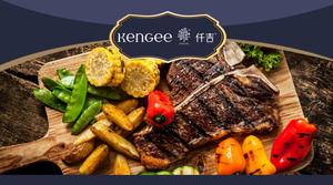 Mâncarea occidentală delicată violetă