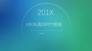 Prosty niebiesko-zielony gradientowy styl iOS