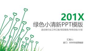緑のシンプルな思いやりのある植物の背景に作業計画
