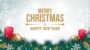 Model de ppt Crăciun minimalist de Crăciun atmosferic