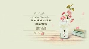 Modello ppt riassuntivo personale fresco europeo retrò semplice ed elegante