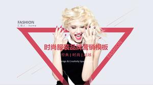 Pianificazione e promozione delle donne europee e americane in stile rivista di moda