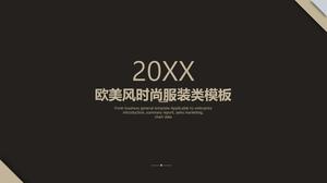 Simple and luxurious European and American women's clothing marketing planning