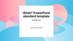 พื้นหลังสีสันสดใสแบนงานธุรกิจสดขนาดเล็กรายงานแม่แบบ ppt